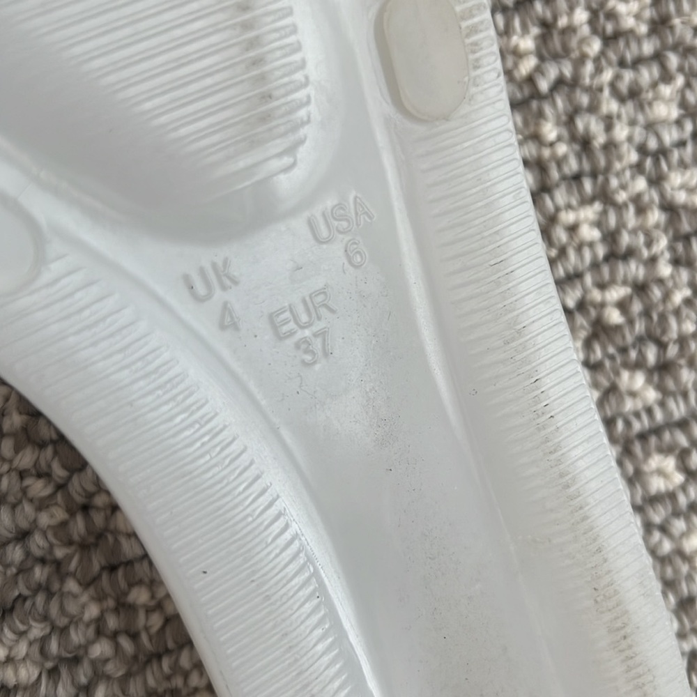 Steven Steve Madden White Jelly H Slides Flat San… - image 4